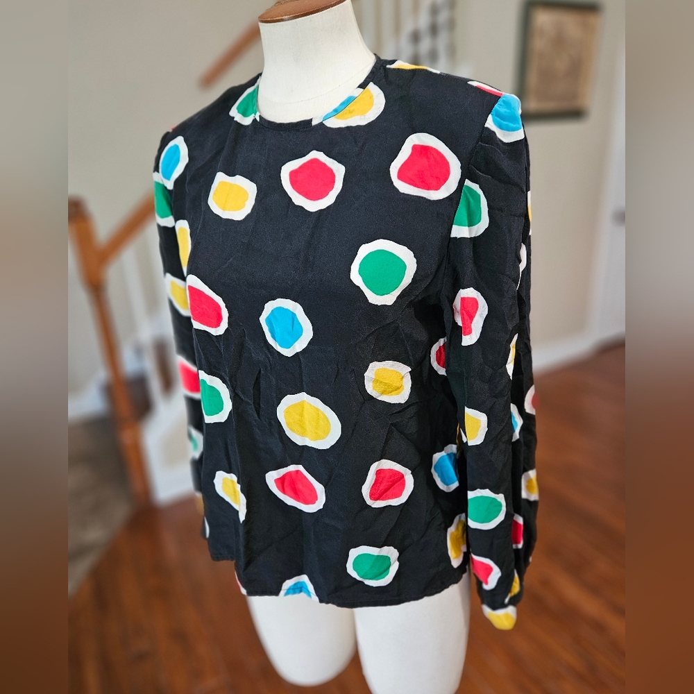 Colorful Polka Dot Women's Blouse